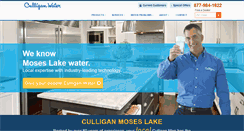 Desktop Screenshot of culliganmoseslake.com