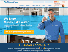 Tablet Screenshot of culliganmoseslake.com